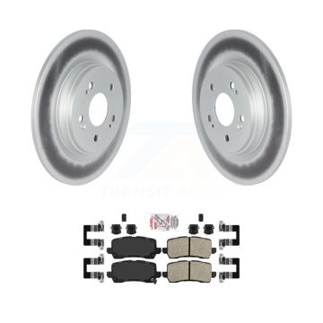 Rear Coated Disc Brake Rotors And Ceramic Pads Kit For 2021-2023 Honda Odyssey KGA-105394