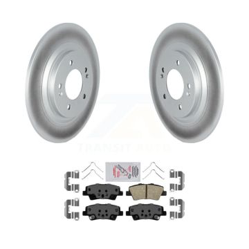 Rear Coated Disc Brake Rotors Ceramic Pad Kit For Kia Cadenza With Electric Parking KGA-105395
