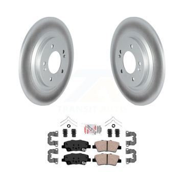 Rear Coated Disc Brake Rotors Ceramic Pad Kit For Kia Cadenza With Electric Parking KGA-105396