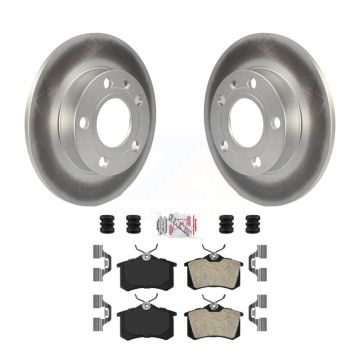 Rear Coat Brake Rotor Semi-Metallic Pad Kit For Audi A4 S4 With 245mm Diameter KGA-105397