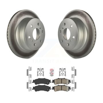 Rear Coated Disc Brake Rotors And Ceramic Pads Kit For GMC Sierra 1500 Classic KGA-105403