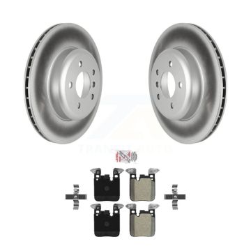 Rear Coat Brake Rotors Semi-Metallic Pad Kit For BMW 328i xDrive 330i 335i 428i 435i 430i KGA-105409