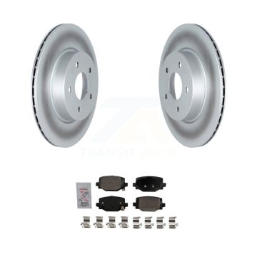 Rear Coated Disc Brake Rotors And Ceramic Pads Kit For INFINITI QX50 QX55 KGA-105411