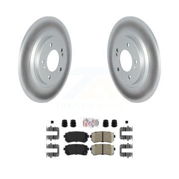 Rear Coat Disc Brake Rotor Ceramic Pad Kit For 2017 Kia Cadenza With Manual Parking KGA-105415