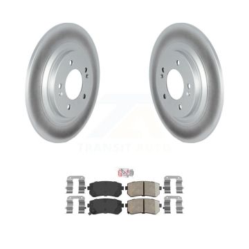 Rear Coat Disc Brake Rotor Ceramic Pad Kit For 2017 Kia Cadenza With Manual Parking KGA-105416