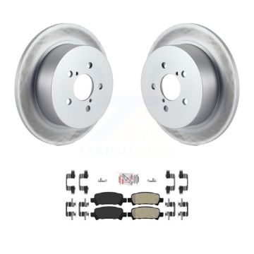 Rear Coated Brake Rotor & Semi-Metallic Pad Kit For Subaru Legacy With 17" Factory Wheels KGA-105423