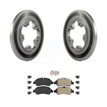 Rear Coat Brake Rotors Semi-Metallic Pad Kit For Ford Transit-250 Transit-150 Transit-350 KGA-105457