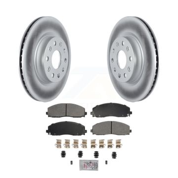 Front Coated Disc Brake Rotors And Semi-Metallic Pads Kit For Jeep Wrangler KGA-105614