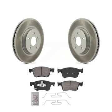 Front Coated Disc Brake Rotors And Ceramic Pads Kit For Honda Civic Accord Acura Integra KGA-105618
