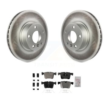 Front Coated Disc Brake Rotors And Semi-Metallic Pads Kit For BMW X3 X4 KGA-105645