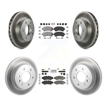 Front Rear Semi-Metallic Pad Coated Brake Rotors Kit For Mercedes-Benz Sprinter 2500 3500 KGA-105712