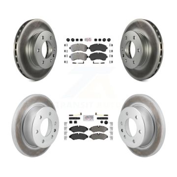 Front Rear Semi-Metallic Pad Coated Brake Rotors Kit For Mercedes-Benz Sprinter 2500 3500 KGA-105713