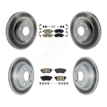Front Rear Ceramic Pad Coat Brake Rotor Kit For Nissan Altima With Electric Parking KGA-105792