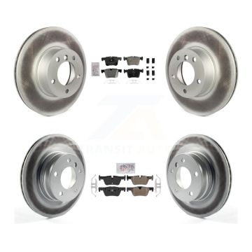 Front Rear Semi-Metallic Pads And Coated Disc Brake Rotors Kit For BMW 320i 328d KGA-105818