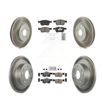 Front Rear Ceramic Pads And Coated Disc Brake Rotors Kit For Honda Accord KGA-105827