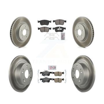 Front Rear Ceramic Pads And Coated Disc Brake Rotors Kit For Honda Accord KGA-105828
