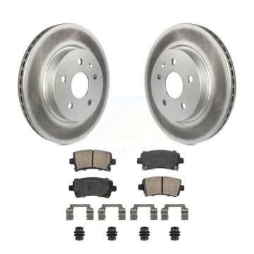 Rear Coated Brake Rotors Ceramic Pad Kit For Chevrolet Buick Malibu Impala LaCrosse Regal KGA-105862