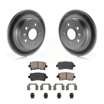 Rear Coated Brake Rotor Ceramic Pad Kit For Chevrolet Malibu Buick Regal LaCrosse Limited KGA-105863