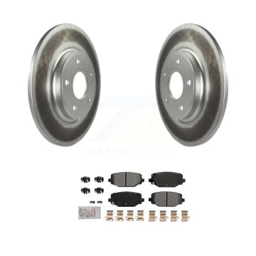 Rear Coat Brake Rotor Semi-Metallic Pad Kit For Dodge Grand Caravan Journey Chrysler Town KGA-105868