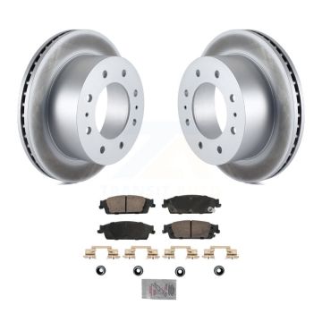 Rear Coated Disc Brake Rotors And Ceramic Pads Kit For Chevrolet Suburban KGA-105872