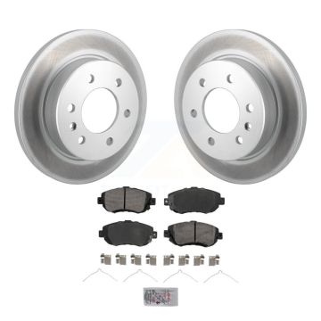 Rear Coated Brake Rotor & Semi-Metallic Pad Kit For Mercedes-Benz Sprinter 2500 3500 4500 KGA-105882