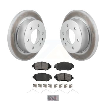 Rear Coated Brake Rotor & Semi-Metallic Pad Kit For Mercedes-Benz Sprinter 2500 3500 1500 KGA-105883