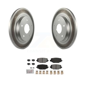 Rear Coated Disc Brake Rotors And Semi-Metallic Pads Kit For Dodge Grand Caravan KGA-105889