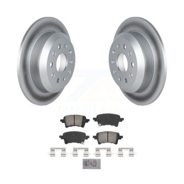 Rear Coated Disc Brake Rotors And Ceramic Pads Kit For Jeep Wrangler KGA-105896