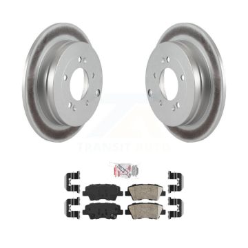 Rear Coated Disc Brake Rotors And Ceramic Pads Kit For 2010 Hyundai Azera To 07 06 09 KGA-105907