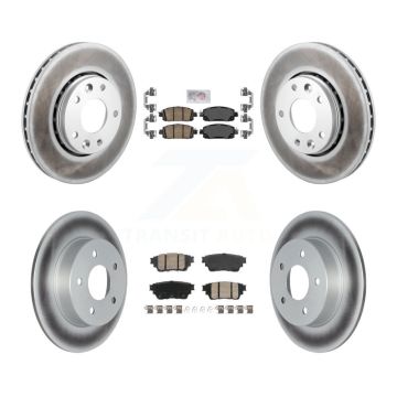 Front Rear Ceramic Pad Coat Brake Rotors Kit For Nissan Kicks SV SR with Disc rear brakes KGA-105946