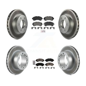 Front Semi-Metallic Rear Ceramic Pad Coat Brake Rotor Kit For Mercedes-Benz Sprinter 3500 KGA-105951