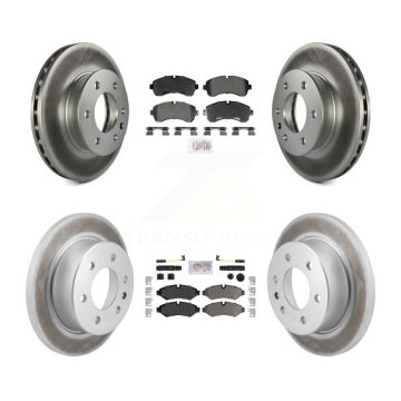 Front Rear Semi-Metallic Pad Coated Brake Rotors Kit For Mercedes-Benz Sprinter 2500 3500 KGA-105998