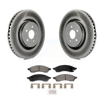 Front Coated Disc Brake Rotors And Ceramic Pads Kit For Lincoln Nautilus KGA-106015