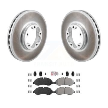 Front Coat Brake Rotor Semi-Metallic Pad Kit For Ford Transit-250 Transit-150 Transit-350 KGA-106020