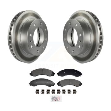 Front Coated Brake Rotor Semi-Metallic Pad Kit For GMC Chevrolet Savana 2500 Express 3500 KGA-106023
