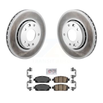 Front Coated Disc Brake Rotors And Ceramic Pads Kit For Nissan Kicks Sentra KGA-106032