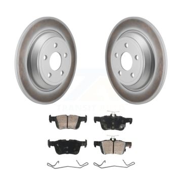 Rear Coated Disc Brake Rotors And Ceramic Pads Kit For 2022-2023 Ford Maverick KGA-106046