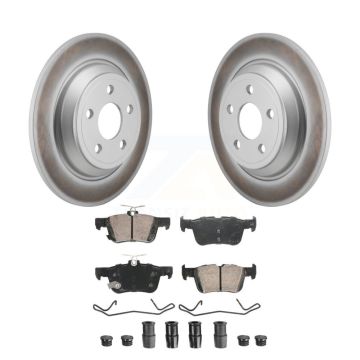 Rear Coated Disc Brake Rotors And Ceramic Pads Kit For 2022-2023 Ford Maverick KGA-106047