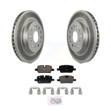 Rear Coated Brake Rotor Ceramic Pad Kit For Chevrolet Traverse Blazer Cadillac GMC Acadia KGA-106053