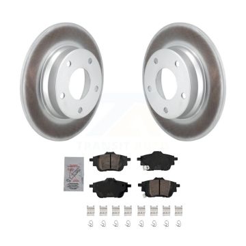 Rear Coated Disc Brake Rotor Ceramic Pad Kit For 2020-2023 Nissan Sentra rear brakes KGA-106054