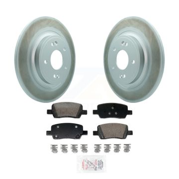 Rear Coated Disc Brake Rotors Ceramic Pad Kit For Hyundai Santa Fe Kia Sorento GAS engine KGA-106055