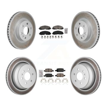 Front Rear Ceramic Pad Coated Brake Rotor Kit For 2021-2022 Chevrolet Colorado GMC Canyon KGA-106120