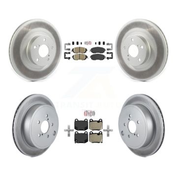 Front Ceramic Rear Semi-Metallic Pad Coat Brake Rotors Kit For Subaru BRZ Limited/Premium KGA-106128