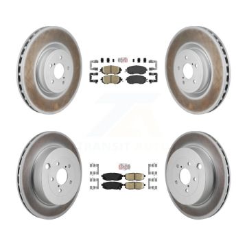 Front Rear Ceramic Pad Coated Brake Rotors Kit For 2019-2020 Toyota 86 With Brembo Brakes KGA-106132