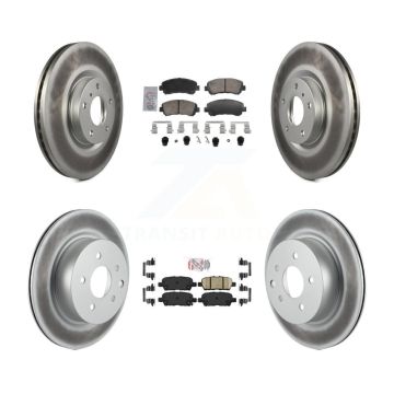Front Rear Ceramic Pads And Coated Disc Brake Rotors Kit For Nissan Maxima KGA-106135