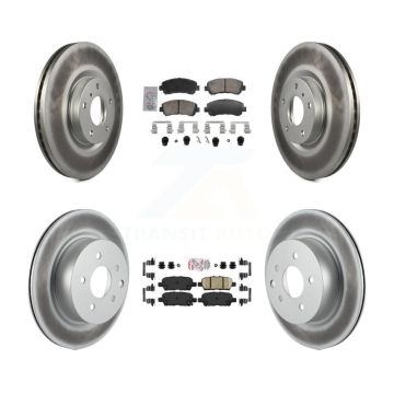 Front Rear Ceramic Pads And Coated Disc Brake Rotors Kit For Nissan Maxima KGA-106137