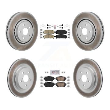 Front Rear Ceramic Pad Coated Brake Rotors Kit For Toyota Sienna RAV4 Prime Lexus NX450h+ KGA-106199