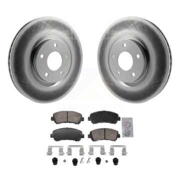 Front Coated Disc Brake Rotors And Ceramic Pads Kit For Nissan Sentra Juke KGA-106204