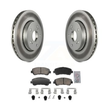 Front Coated Disc Brake Rotors And Ceramic Pads Kit For 2010-2013 Suzuki Kizashi KGA-106211