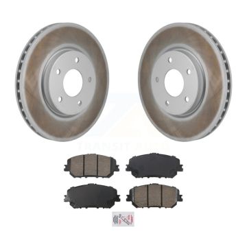 Front Coated Disc Brake Rotors And Ceramic Pads Kit For Nissan Rogue KGA-106225